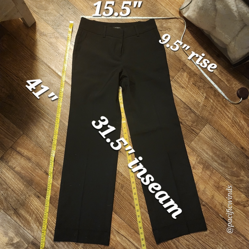 Ann Taylor Pleated Signature Black Slacks Pants Size 0 EUC! - Picture 15 of 15